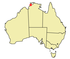 Darwin location map