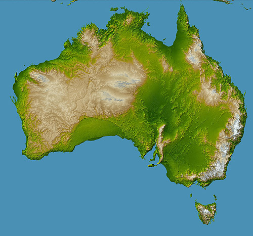 Australian Topographical Map