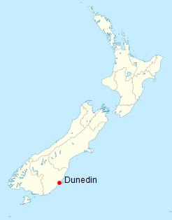 Dunedin location map