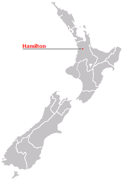 Waikato location map