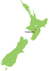 Taihape New Zealand location map