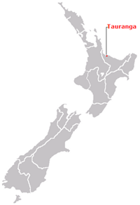 Tauranga New Zealand location map