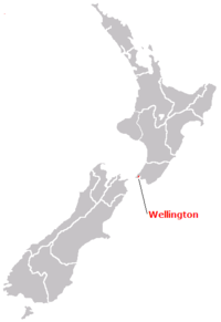 Wellington New Zealand location map