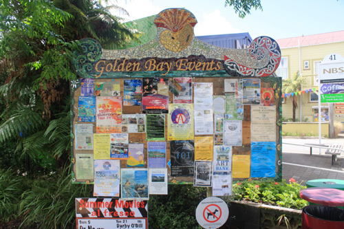 Golden Bay Events Sign photo