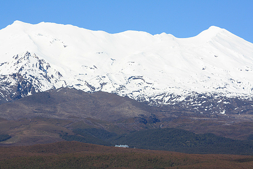 Mount Ruapehu and Chateau photo