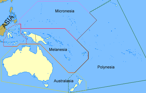 Oceania Regional Map
