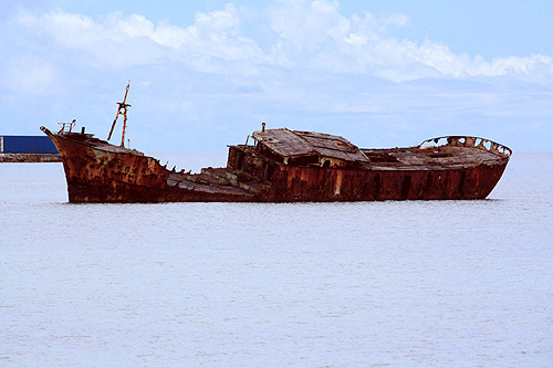 Tongan Shipwreck photos